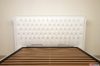 Grande testiera letto capitonnè bianca