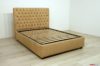 Letto alla francese in pelle beige aswan