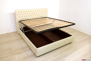 letto contenitore con doppia alzata