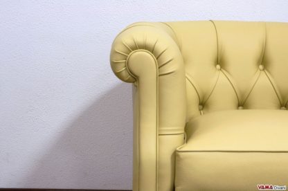 Poltrona per camera da letto in pelle