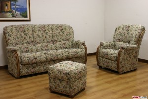 Salotto classico tessuto gobelin fiori