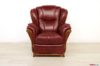 Poltrona classica legno e pelle