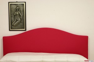 Testata letto fuxia rossa letto matrimoniale