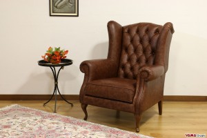 Poltrona bergere con orecchioni