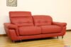 Divano 3 posti in offerta in pelle rosso