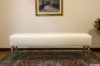 Pouf shabby chic con piedi alti