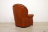 Retro poltrona classica in pelle con schienale alto