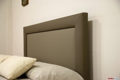 testiera letto imbottita design squadrato