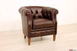 La più elegante tra le poltrone in pelle da lettura