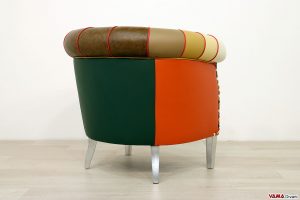 Retro della poltrona patchwork