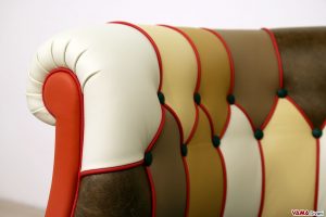 Bracciolo della poltrona patchwork