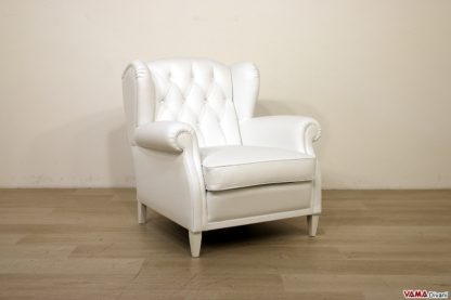 Poltrona bergere bianca