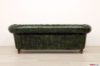 Retro del divano chesterfield Roma in pelle verde vintage