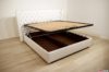 letto contenitore bianco in ecopelle