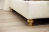 Piede letto classico verniciato foglia oro invecchiato