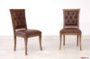 Sedie classiche da ufficio in legno e pelle