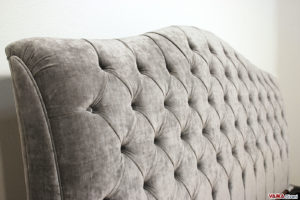 Testata letto in velluto