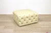 Pouf tutto capitonnè in pelle
