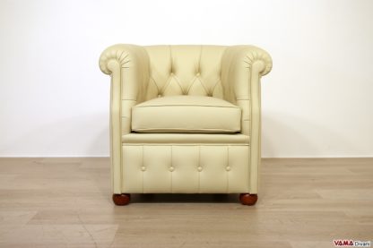 Poltrona pozzetto stile Chesterfield