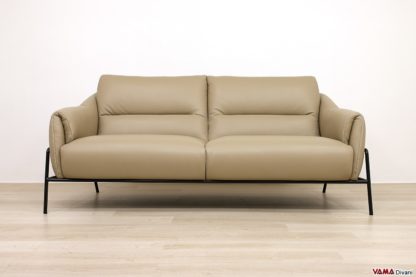 Divano design moderno in pelle