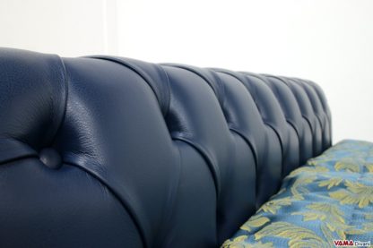 Lavorazione capitonnè letto a barca