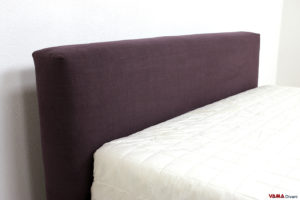 Testata letto imbottita sfoderabile