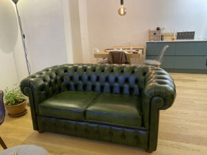 Recensione cliente divano Chesterfield 2 posti verde inglese