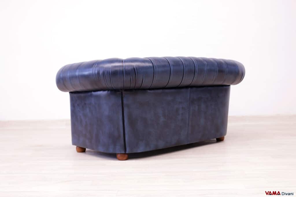 Dietro del divano Chesterfield 2 posti blu