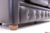 divano chesterfield 3 posti nero
