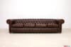 Divano Chesterfield 4 posti marrone