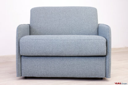 Poltrona letto con seduta ampia