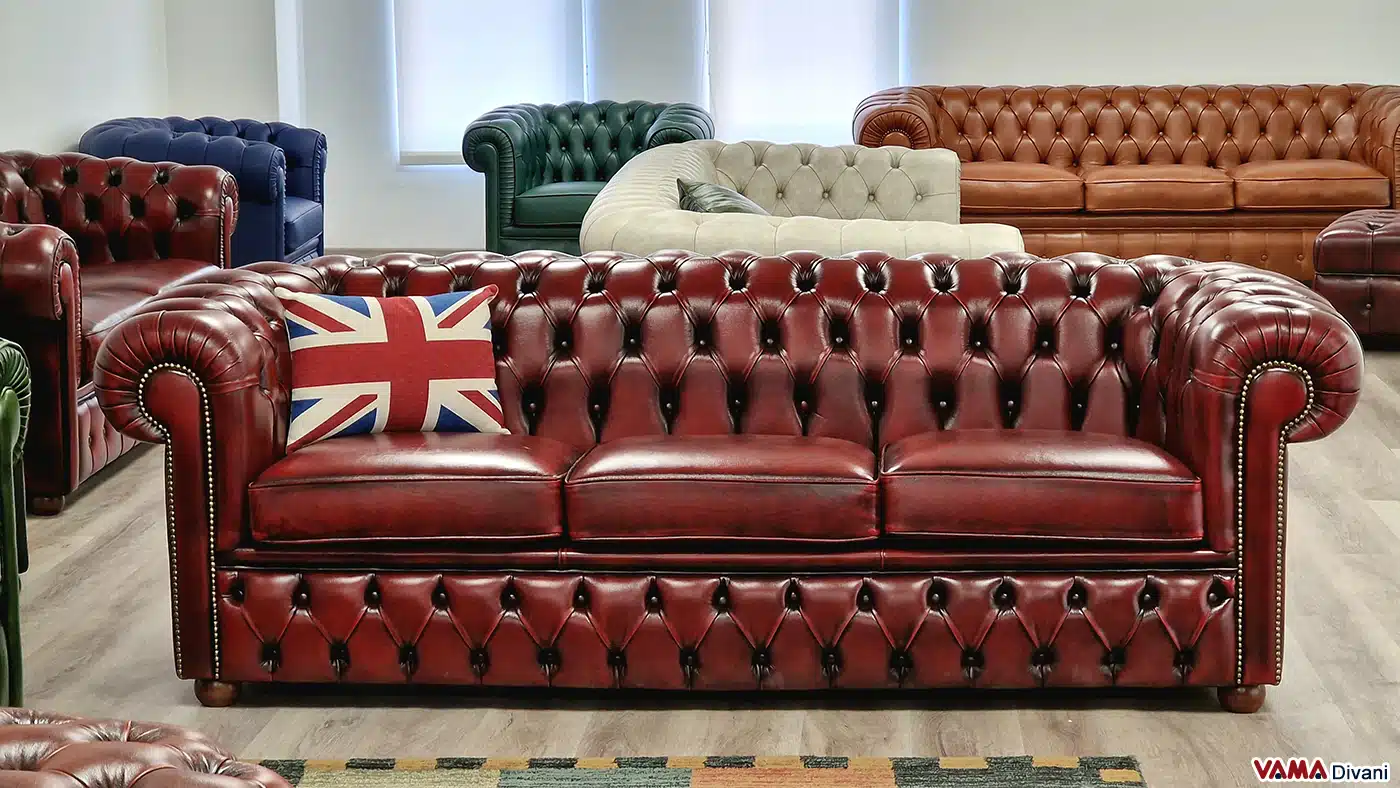 Divano Chesterfield originale inglese