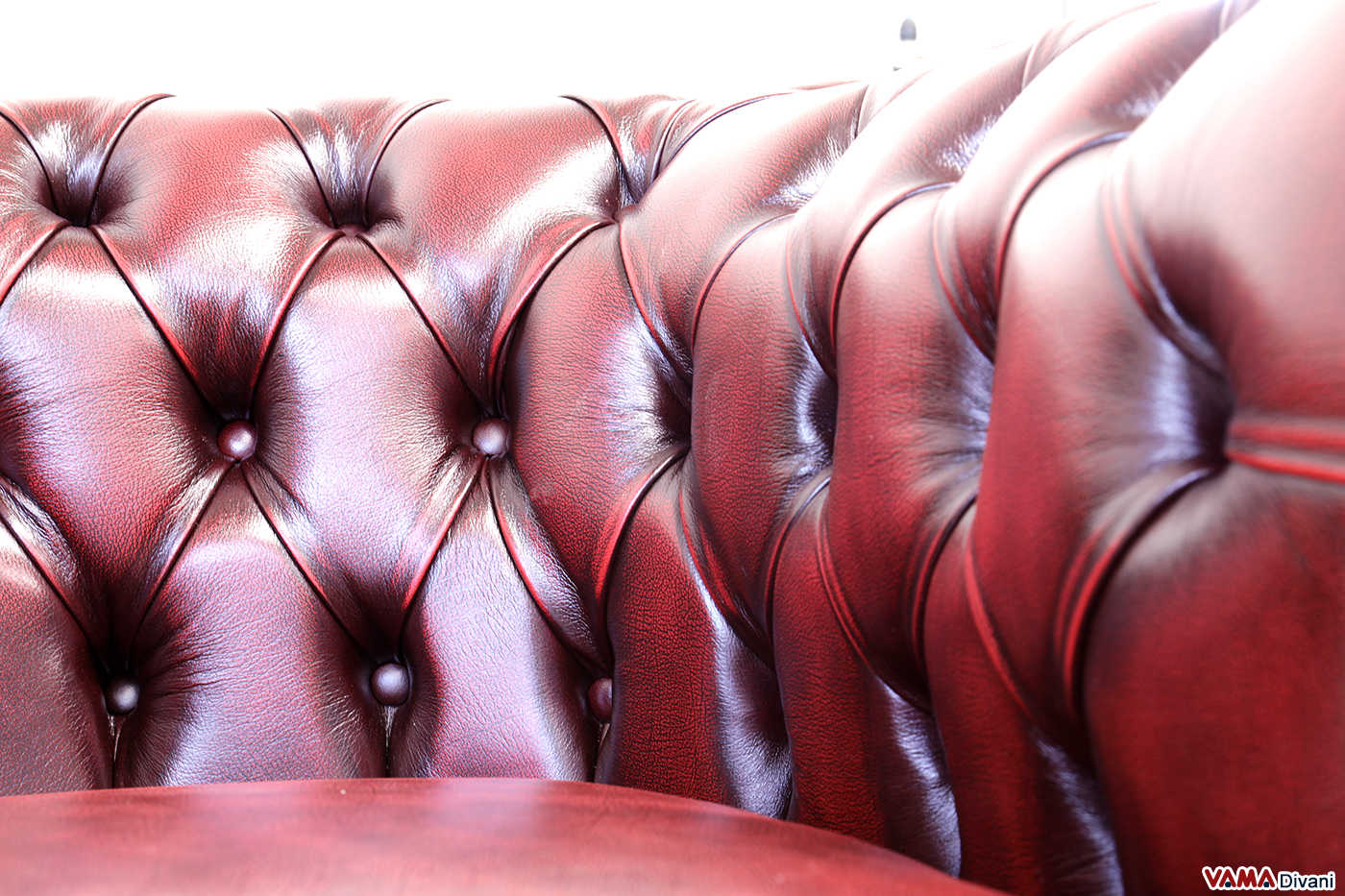 Schienale capitonné della poltrona Chesterfield