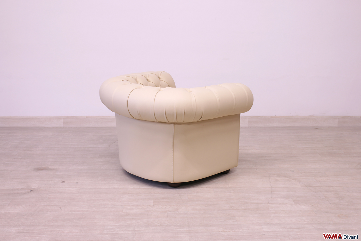 Retro della poltrona Chester beige